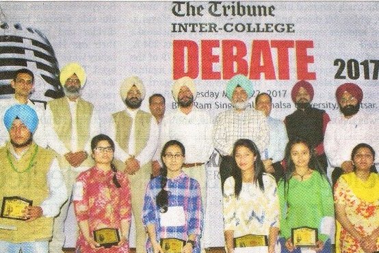 The Tribune Inter-College DEBATE 2017